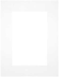 Passe-Partout Lijstmaat 45x60 cm - Fotomaat 30x45 cm - Wit