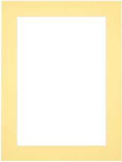 Passe-Partout Lijstmaat 45x60 cm - Fotomaat 40x50 cm - Geel