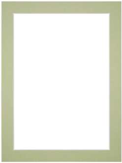 Passe-Partout Lijstmaat 45x60 cm - Fotomaat 40x55 cm - Mintgroen