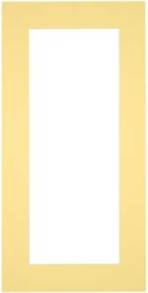 Passe-Partout Lijstmaat 45x80 cm - Fotomaat 40x60 cm - Geel