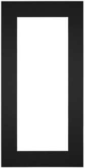 Passe-Partout Lijstmaat 45x80 cm - Fotomaat 40x60 cm - Zwart