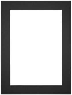 Passe-Partout Lijstmaat 46x61 cm - Fotomaat 40x50 cm - Zwart