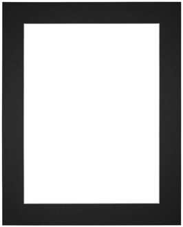 Passe-Partout Lijstmaat 48x64 cm - Fotomaat 40x50 cm - Zwart