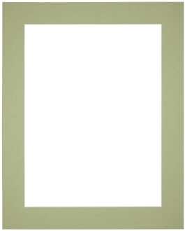 Passe-Partout Lijstmaat 49x68 cm - Fotomaat 40x60 cm - Mintgroen