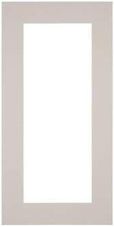 Passe-Partout Lijstmaat 50x100 cm - Fotomaat 40x80 cm - Grijs Graniet