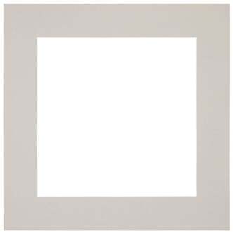 Passe-Partout Lijstmaat 50x50 cm - Fotomaat 30x30 cm - Grijs Graniet