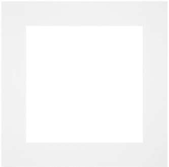 Passe-Partout Lijstmaat 50x50 cm - Fotomaat 30x30 cm - Wit