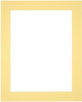 Passe-Partout Lijstmaat 50x65 cm - Fotomaat 40x55 cm - Geel