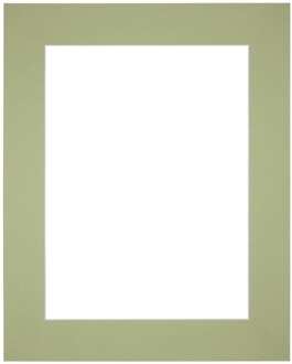 Passe-Partout Lijstmaat 56x71 cm - Fotomaat 45x60 cm - Mintgroen
