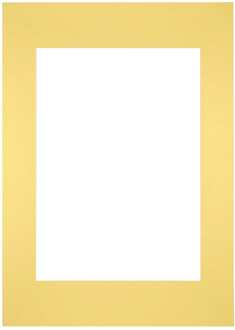 Passe-Partout Lijstmaat 59,4x84 cm A1 - Fotomaat 42x59,4 cm - Geel - 59.4x84 cm