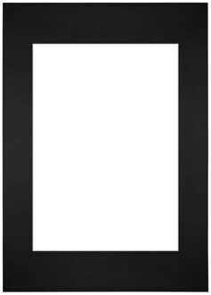 Passe-Partout Lijstmaat 59,4x84 cm A1 - Fotomaat 42x59,4 cm - Zwart - 59.4x84 cm
