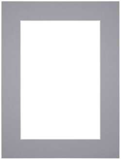 Passe-Partout Lijstmaat 60x80 cm - Fotomaat 50x70 cm - Grijs