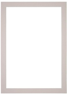 Passe-Partout Lijstmaat 60x85 cm - Fotomaat 50x75 cm - Grijs Graniet