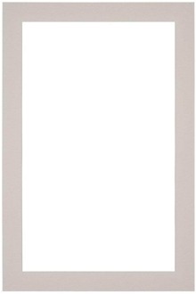 Passe-Partout Lijstmaat 60x90 cm - Fotomaat 55x85 cm - Grijs Graniet
