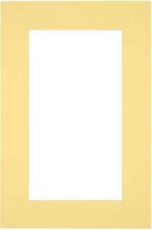 Passe-Partout Lijstmaat 61x91.5 cm - Fotomaat 50x70 cm - Geel