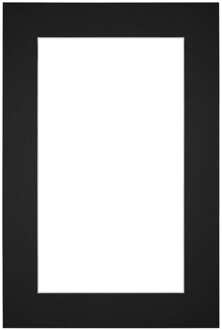 Passe-Partout Lijstmaat 61x91.5 cm - Fotomaat 50x80 cm - Zwart