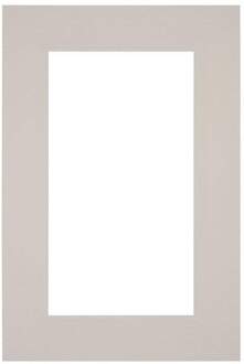 Passe-Partout Lijstmaat 62x93 cm - Fotomaat 50x80 cm - Grijs Graniet