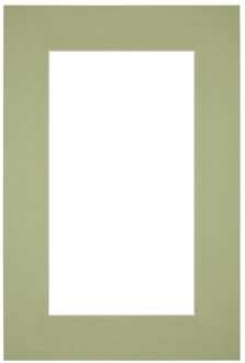 Passe-Partout Lijstmaat 62x93 cm - Fotomaat 50x80 cm - Mintgroen
