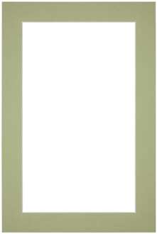 Passe-Partout Lijstmaat 62x93 cm - Fotomaat 55x85 cm - Mintgroen