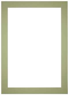 Passe-Partout Lijstmaat 70x100 cm - Fotomaat 60x90 cm - Mintgroen