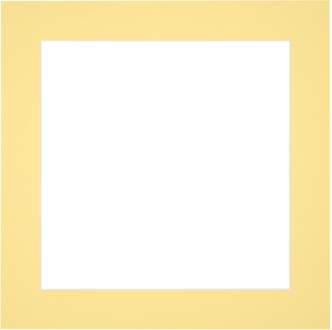 Passe-Partout Lijstmaat 70x70 cm - Fotomaat 60x60 cm - Geel