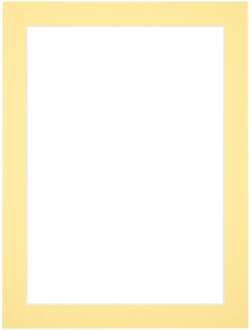 Passe-Partout Lijstmaat 75x100 cm - Fotomaat 61x91,5 cm - Geel