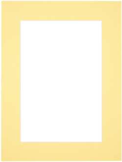 Passe-Partout Lijstmaat 75x98 cm - Fotomaat 60x80 cm - Geel