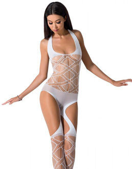 Passion Witte bodystocking Kaly - Maat: One Size