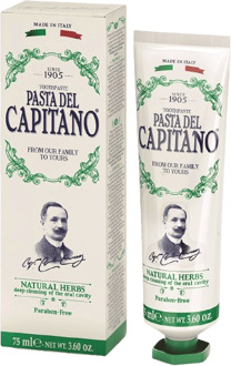 Pasta Del Capitano - Natural Herbs Tandpasta -  75ml