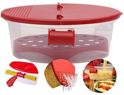 Pasta Doos Oven Magnetron Spaghetti Noedels Doos Milieuvriendelijke Boot Kom Voedsel Container PP Pasta Maker Noodle Box Keuken Gereedschap