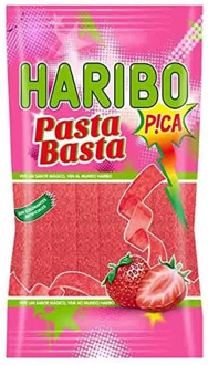 Pasta enough strawberry Haribo 75 gr. Sheets strawberry Sting Sting