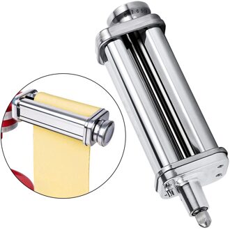 Pasta Maker Attachment Set Voor Stand Mixers, Rvs Pasta Sheet Roller, Spaghetti & Fettuccine Snijders