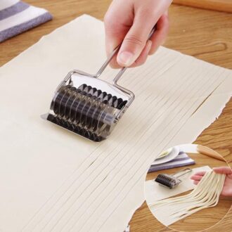 Pasta Noodle Cutter Rvs Spaghetti Maker Noodle Rooster Roller Deeg Handleiding Sectie Cutter Keuken Tool Accessoires