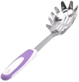 Pasta Noodle Lepel Praktische Pasta Scoop Vergiet Noodle Spaghetti Pollepel Slot Lepel Keuken Gadget Accessoires Paars