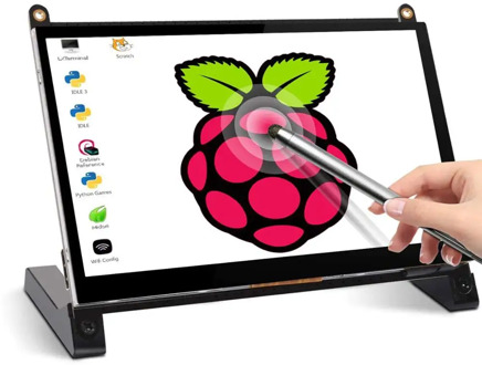 Pastall Raspberry Pi 4 Display Touchscreen 7 Inch HDMI 1024×600 USB IPS LCD Screen Display Monitor for Raspberry Pi 4 3 Model B,
