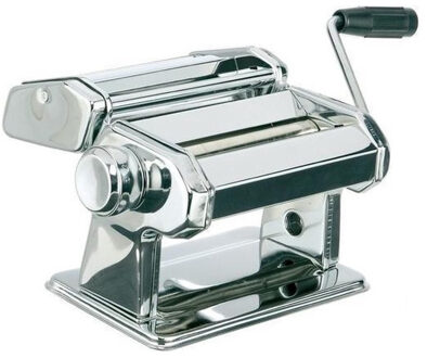 Pastamachine - met tafelgreep - 20,5 x 19,3 x 15,5 cm - RVS - pastamaker