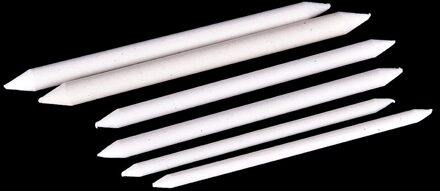 Pastel Houtskool Blender Papier Schets Tekening Witte Pen Stompen Tortillon Voor Kantoor School Schilderen Leveringen 6 Stks/partij Op Verkoop