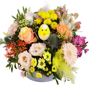 Pastel Pasen biedermeier