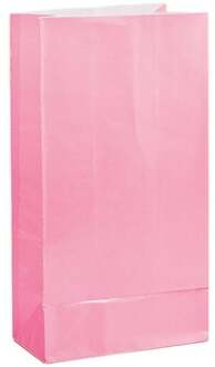 Pastel roze papier Party Bags 12st