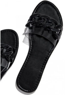 Pastelie slippers | zwart - 41