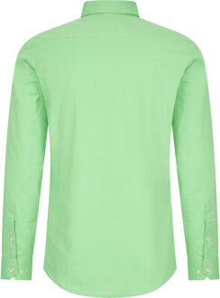 Pastelkleurig overhemd S - 6XL Slim Fit Katoenen stretch Olijf - 2XL