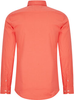 Pastelkleurig overhemd S - 6XL Slim Fit Katoenen stretch Oranje - M