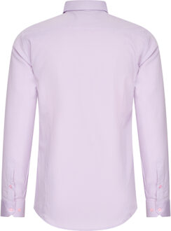 Pastelkleurig overhemd S - 6XL Slim Fit Katoenen stretch Paars - M