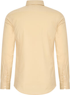 Pastelkleurig overhemd S - 6XL Slim Fit Katoenen stretch Perzik - M