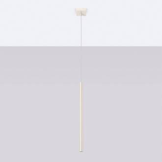 Pastelo hanglamp, beige, Ø 2 cm, staal, 3-lamps.
