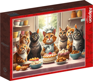 Pastry Cats in Action Puzzel (1000 stukjes)
