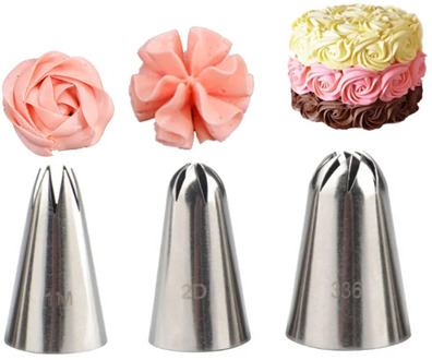 Pastry Nozzles Cake Decorating Tools Flower Icing Piping Nozzle Pastry Cream Cupcake Tips Pastry Baking Accessories Baking Tools