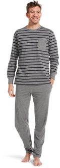 Pastunette pyjama grijs gestreept - XL
