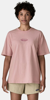 Patagonia '95 Oval Logo Oversized T-Shirt Dames Paars - S