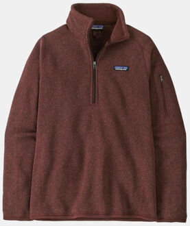 Patagonia Better Sweater 1/4 Zip Fleecetrui Dames Rood